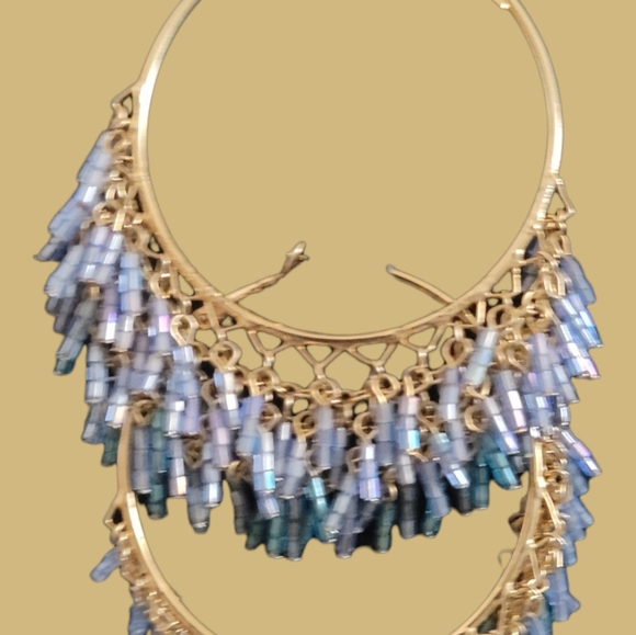 So Good Beads & Chains Statement Earrings - Picture 8 of 9